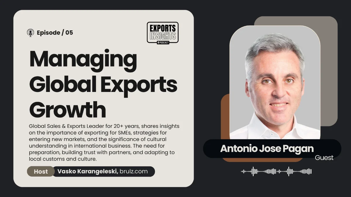 Antonio Jose Pagan, guest on Exports Insights episode 5