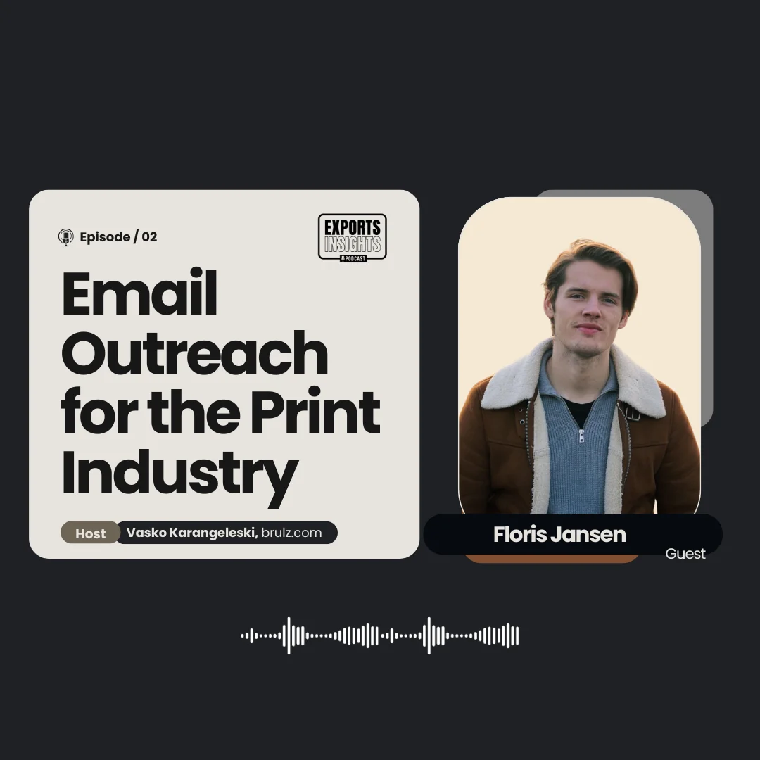 Floris Jansen, guest on the Exports Insights podcast