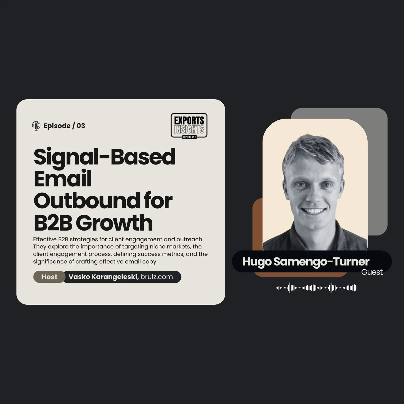 Hugo Samengo-Turner, guest on the Exports Insights podcast